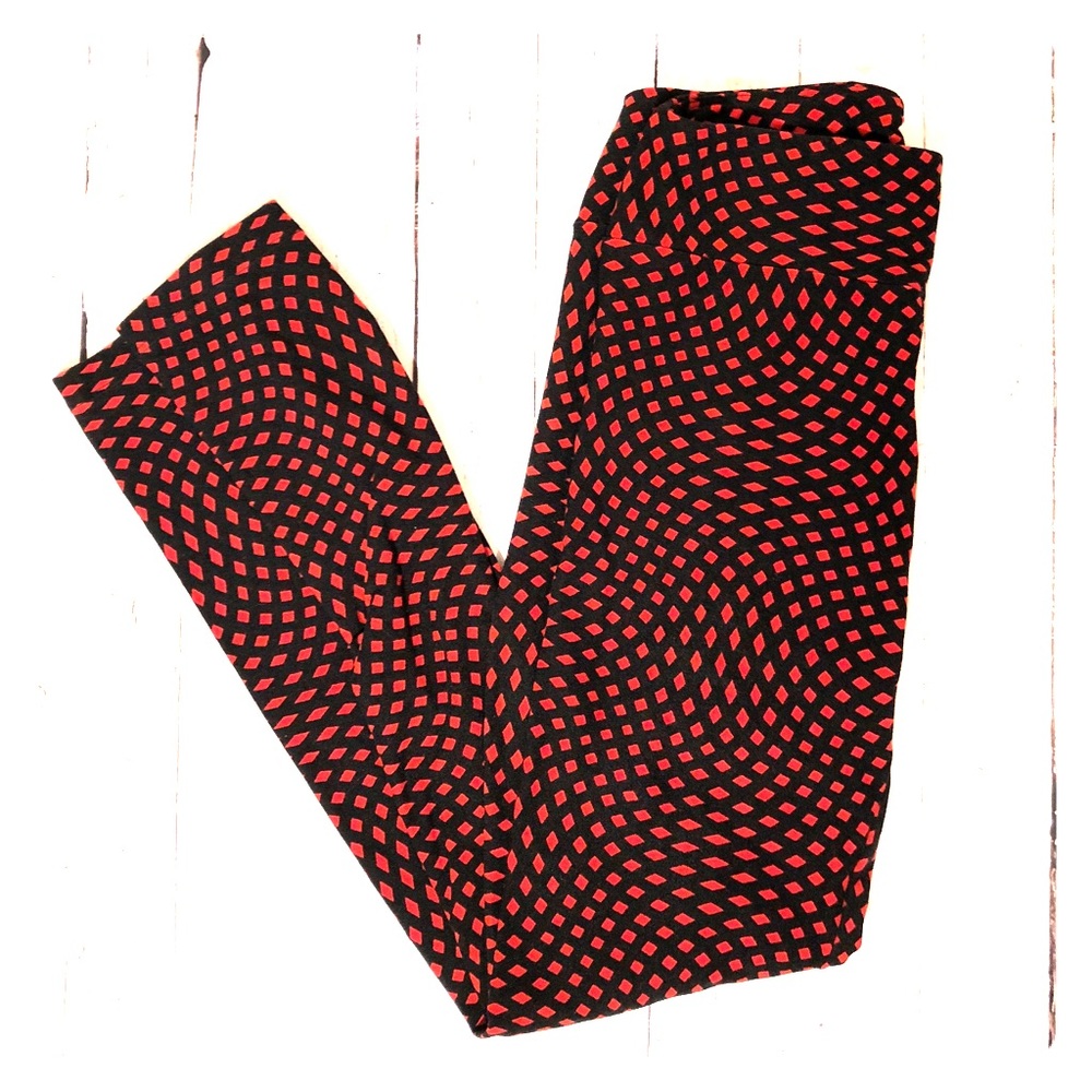 LLR OS leggings red & Black